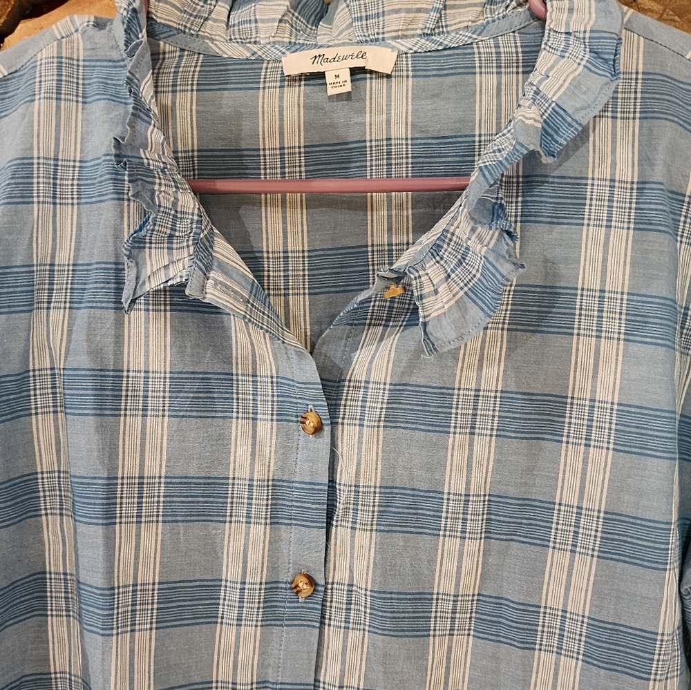 Madewell Ruffle Collar Blouse - Picture 4 of 5